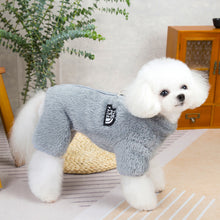 Load image into Gallery viewer, Autumn and Winter Dog Jumpsuit Coat Clothes Pet Clothing Double-Sided Velvet Tide Zipper Four-Leg Fluffy Jacket
