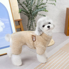Load image into Gallery viewer, Autumn and Winter Dog Jumpsuit Coat Clothes Pet Clothing Double-Sided Velvet Tide Zipper Four-Leg Fluffy Jacket
