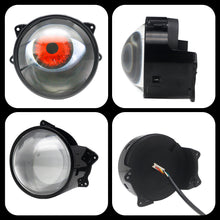 Load image into Gallery viewer, 3 Inch 31 Models Car Dynamic Devil Eyes Lens Lights Demon Red Eye Headlight Assembly Auto Retrofit Accessories 12-36V
