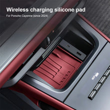 Load image into Gallery viewer, Car Silicone Center Console Wireless Charging Pad Cup Insert Accessories For Porsche Cayenne 2024 2025
