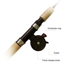 Load image into Gallery viewer, 1PC 55/65/75CM Retractable Ice Fishing Rod Large Guide Ring Carbon Lure Pole Fishing Accessories
