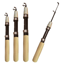 Load image into Gallery viewer, 1PC 55/65/75CM Retractable Ice Fishing Rod Large Guide Ring Carbon Lure Pole Fishing Accessories
