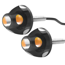Load image into Gallery viewer, 2Pcs Motorcycle Dual Light Signal Light Eagle Eye Turn Signal Daytime Running Lamp Fog Lamp Angel Light Accessories with Aluminium Alloy Base
