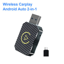 Load image into Gallery viewer, 2 in 1 Carplay &amp; Android Auto Smart Dongle 5G WIFI Fast Connect Wireless Adapter For Audi VW Hyundai Benz
