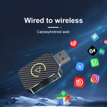 Load image into Gallery viewer, 2 in 1 Carplay &amp; Android Auto Smart Dongle 5G WIFI Fast Connect Wireless Adapter For Audi VW Hyundai Benz
