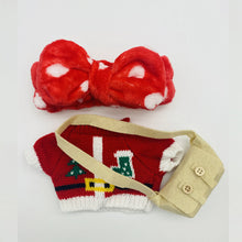 Load image into Gallery viewer, Christmas Clothes Only for LaLafanfan Duck Doll Clothes Duck Plush Series Baby Clothes Accessories Small Yellow Duck Doll Clothes
