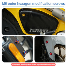 Load image into Gallery viewer, 2Pcs M6 Motorcycle Windscreen Windshield Bolts Kit Fixed Decorative Screw Cowling Windscreen Screws for NMX155 CC110

