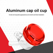 Load image into Gallery viewer, Motorcycle Brake Master Cylinder Brake Fluid Reservoir Transparent Brake Oil Tank Upper Pump Oil Cup with Aluminium Alloy Cap
