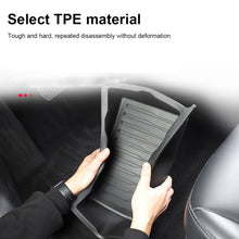 Load image into Gallery viewer, Car Under Seat Storage TPE Box Center Console Organizer Bins Front Backseat Bag Trash Tray Accessories For Tesla Model Y 2017-2024
