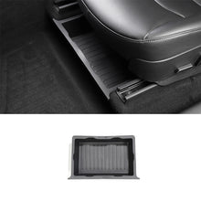 Load image into Gallery viewer, Car Under Seat Storage TPE Box Center Console Organizer Bins Front Backseat Bag Trash Tray Accessories For Tesla Model Y 2017-2024
