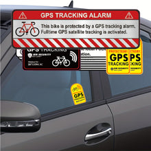 Load image into Gallery viewer, 1PC GPS Tracking Monitoring Warning Sticker Electric Vehicle Anti-Theft Anti-Collision Dashcam Decorative Reflective Sticker
