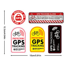 Load image into Gallery viewer, 1PC GPS Tracking Monitoring Warning Sticker Electric Vehicle Anti-Theft Anti-Collision Dashcam Decorative Reflective Sticker
