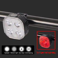 Load image into Gallery viewer, Bicycle Headlights Taillights Night Riding Equipment Waterproof High-Lighted USB Charging Warning Light Bicycle Accessories
