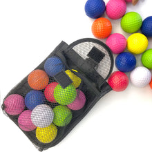 Load image into Gallery viewer, Portable Golf Ball Nylon Mesh Bag With Hook Self-Adhesive Cloth Opening And Closing Storage Bag Golf Supplies
