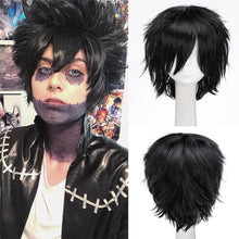 Load image into Gallery viewer, Synthetic Wig Cosplay Wig White Red Green Blue Pink Yellow Hair Short Layer Wig Fake Hair Extension Men Women Party Wig

