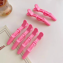Load image into Gallery viewer, 6pcs Colorful Alligator Hair Clips Clamps Hairdressing Professional Salon Hair Grip Crocodile Hairpins Hair Barber Accessories
