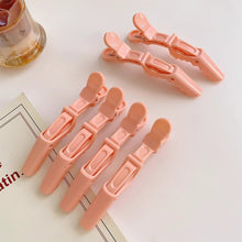 Load image into Gallery viewer, 6pcs Colorful Alligator Hair Clips Clamps Hairdressing Professional Salon Hair Grip Crocodile Hairpins Hair Barber Accessories

