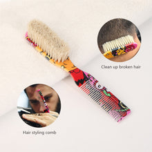 Load image into Gallery viewer, Oil Head Brush Hair Styling Horsehair Straight Hair Brush Hair Salon Cleaning Broken Hair Brush Men's Beard Comb
