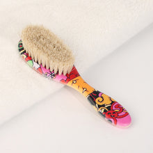 Load image into Gallery viewer, Oil Head Brush Hair Styling Horsehair Straight Hair Brush Hair Salon Cleaning Broken Hair Brush Men's Beard Comb
