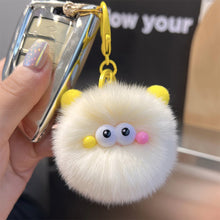 Load image into Gallery viewer, Imitation Otter Rabbit Hair Coal Ball Car Key Imitation Buckle Pendant Plush Ball Creative Doll Book Bag Hanging Gift

