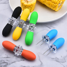 Load image into Gallery viewer, Stainless Steel Corn Needle Corn Fork Corn Insertion Barbecue Fork BBQ Creative Kitchen Tool
