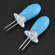 Load image into Gallery viewer, Stainless Steel Corn Needle Corn Fork Corn Insertion Barbecue Fork BBQ Creative Kitchen Tool
