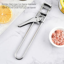 Load image into Gallery viewer, Stainless Steel Linear Can Opener Adjustable Can Opener Multifunctional Can Opener Kitchen Small Tool Lazy Can Opener
