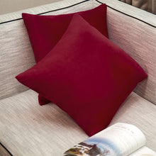 Load image into Gallery viewer, 2Pcs/set Pillowcase Soft Solid Color Pillow Cover Throw Pillow Covers Square Cushion Cover for Sofa Bedroom Car
