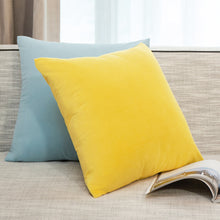 Load image into Gallery viewer, 2Pcs/set Pillowcase Soft Solid Color Pillow Cover Throw Pillow Covers Square Cushion Cover for Sofa Bedroom Car
