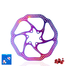 Load image into Gallery viewer, G3/HS1/12D/14D/01K/05K/06H 120mm 140mm 160mm 180mm Silver Titanium Stainless Steel Rotor Disc MTB Disc Brake Rotor For Mountain Road Cruiser Bike Brake Parts

