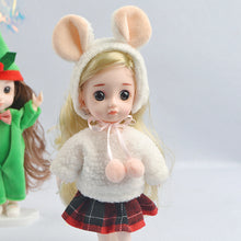 Load image into Gallery viewer, 16cm Doll Dolls Christmas Dress New Baby Clothes Doll Clothes Multicolor Embroider BJD Doll Clothes Master Dog
