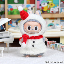 Load image into Gallery viewer, 17cm Mini Plush Doll'S Clothes Outfit Accessories For Korea Kpop Exo Labubu Idol Rose Winter Dress Clothing Gift
