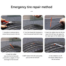 Load image into Gallery viewer, 33Pcs/57Pcs Car Auto Tire Repair Puncture Repair Tools Set Emergency Heavy Duty Tubeless Tire Repair Rivet for Van Motorcycle Bike
