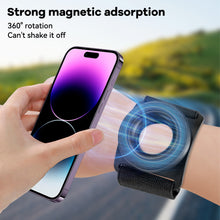 Load image into Gallery viewer, Strong Magnetic Suction Bracket Wrist Strap Arm Dedicated Mobile Phone Holder For iPhone 13 14 15 Pro Max Samsung

