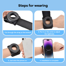 Load image into Gallery viewer, Strong Magnetic Suction Bracket Wrist Strap Arm Dedicated Mobile Phone Holder For iPhone 13 14 15 Pro Max Samsung
