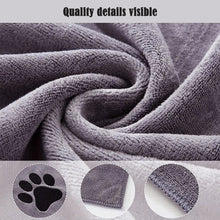 Load image into Gallery viewer, Microfiber Bath Tow Embroidered Super Soft Absorbent Quick Thick Dog Cat Blanet For Dogs Bath Grooming Supplies
