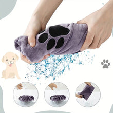 Load image into Gallery viewer, Microfiber Bath Tow Embroidered Super Soft Absorbent Quick Thick Dog Cat Blanet For Dogs Bath Grooming Supplies
