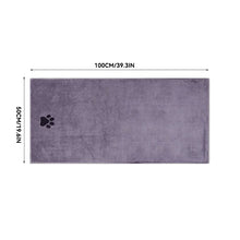Load image into Gallery viewer, Microfiber Bath Tow Embroidered Super Soft Absorbent Quick Thick Dog Cat Blanet For Dogs Bath Grooming Supplies
