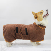 Load image into Gallery viewer, Dog Bathrobe Absorbent Pet Quick Drying Bath Towel Large Small Dogs Cats Clean Absorbent Bathrobe Full Body Wrap
