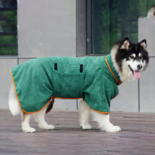 Load image into Gallery viewer, Dog Bathrobe Absorbent Pet Quick Drying Bath Towel Large Small Dogs Cats Clean Absorbent Bathrobe Full Body Wrap
