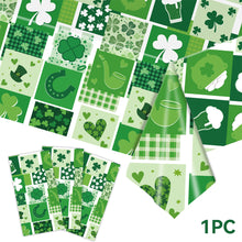 Load image into Gallery viewer, St. Patrick's Day Clover Tablecloth Decorations 2025 Clover Printed Tableclot Rectangle Table Cover St. Patrick's Day Party Decoration

