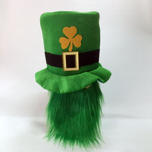 Load image into Gallery viewer, Saint Patricks Day Top Hat Holiday Fake Beard Green Celebration Costume for Irish Festival Party Decor Supplies
