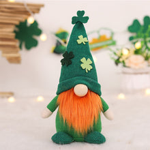 Load image into Gallery viewer, Faceless Doll Gnome Green Hat Clover Home Holiday Decor St Patrick's Day 2025 Irish Festival Plush Gnome Elf
