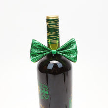 Load image into Gallery viewer, Irish Party Scene Decoration Props Saint Patrick Wine Bottle Decoration Green Wine Bottle Cap Bow Tie 2025

