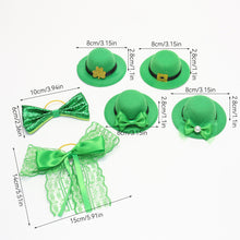 Load image into Gallery viewer, Irish Party Scene Decoration Props Saint Patrick Wine Bottle Decoration Green Wine Bottle Cap Bow Tie 2025
