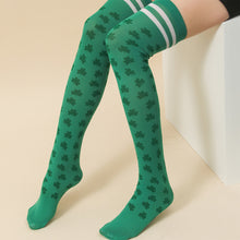 Load image into Gallery viewer, Woman Silk Stockings Saint Patrick's Day Green Stocking Thigh High Socks Party Sinker Drop Socks For Student Youth Event

