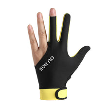 Load image into Gallery viewer, 1PC Professional Three-Finger Billiard Gloves For Left Hand Breathable Anti-Slip Silk Snooker Gloves Billiard Equipment
