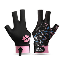 Load image into Gallery viewer, 1PC Professional Three-Finger Billiard Gloves For Left Hand Breathable Non-Slip Snooker Gloves Self-Adhesive Cloth Fixed
