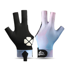 Load image into Gallery viewer, 1PC Professional Three-Finger Billiard Gloves For Left Hand Breathable Non-Slip Snooker Gloves Self-Adhesive Cloth Fixed
