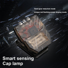 Load image into Gallery viewer, 1PC No Memory Smart Sensing Cap Clamp Light Outdoor Night Fishing Running LED Headlight USB Charging
